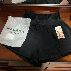 Halara High Waisted Back Pocket and Built in Shorts